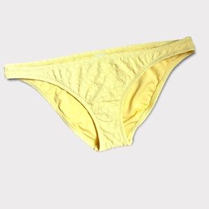 NWT Yellow Bikini Bottom Cheeky Back.  Full Back Suit Bottom Large Size 12-14